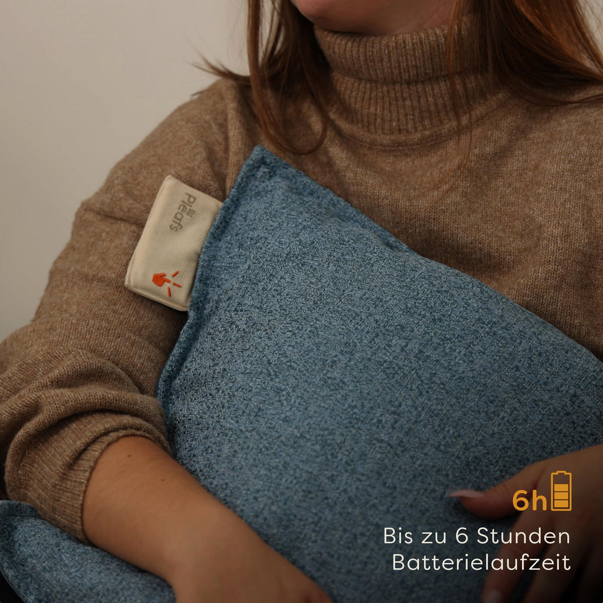 HEIZKISSEN Nomad 45x60cm Shadow Blue - Pastellblau, Textil (45/60cm) - Pleafs
