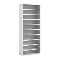 SCHUHREGAL PROJEKT X (B/H/T: ca. 80/193/34 cm) in Weiß/weiß - Weiß, Holzwerkstoff (80/193/34cm)