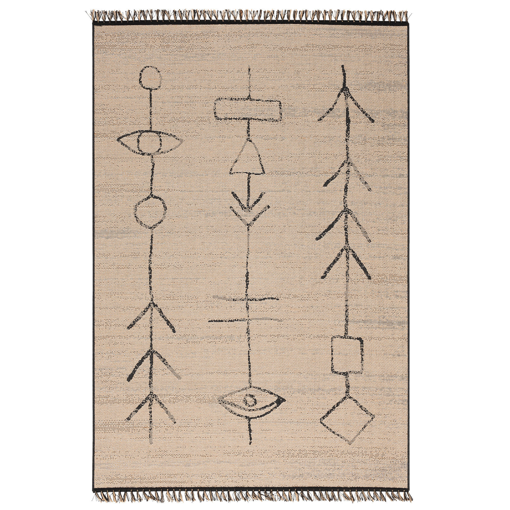 JUTE NATUR ETHNO STYLE TEPPICH ORIGIN - Beige, Textil (160/230cm) - Pergamon