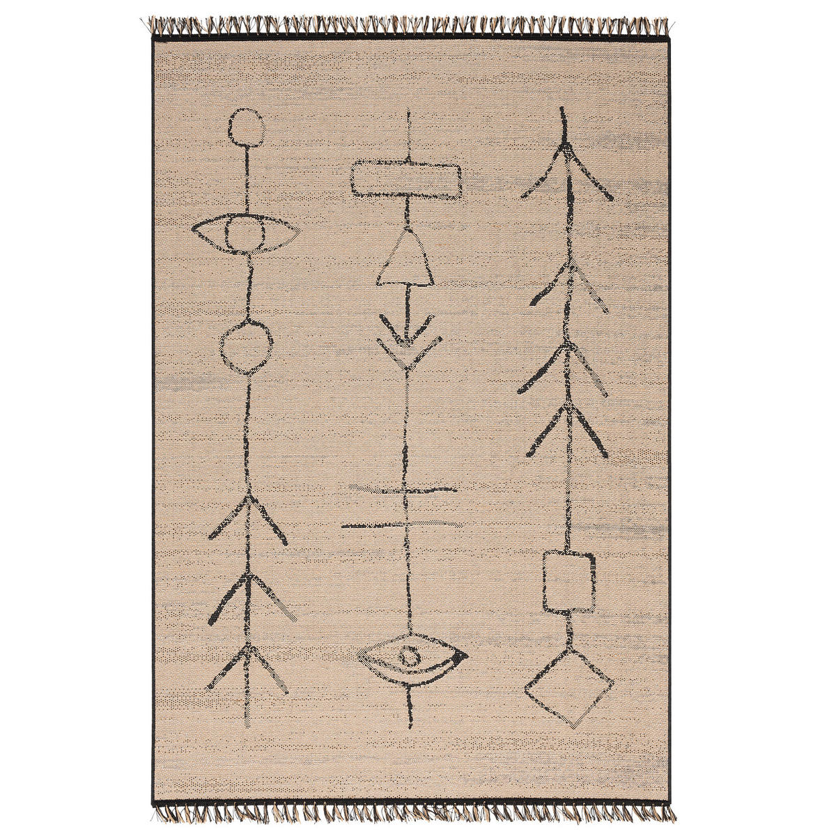 JUTE NATUR ETHNO STYLE TEPPICH ORIGIN - Beige, Textil (160/230cm) - Pergamon