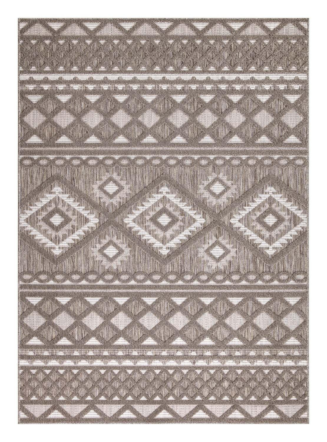 OUTDOOR-TEPPICH Santorini 435 Braun 200x290 cm - Braun, Textil (200/290cm) - carpet city