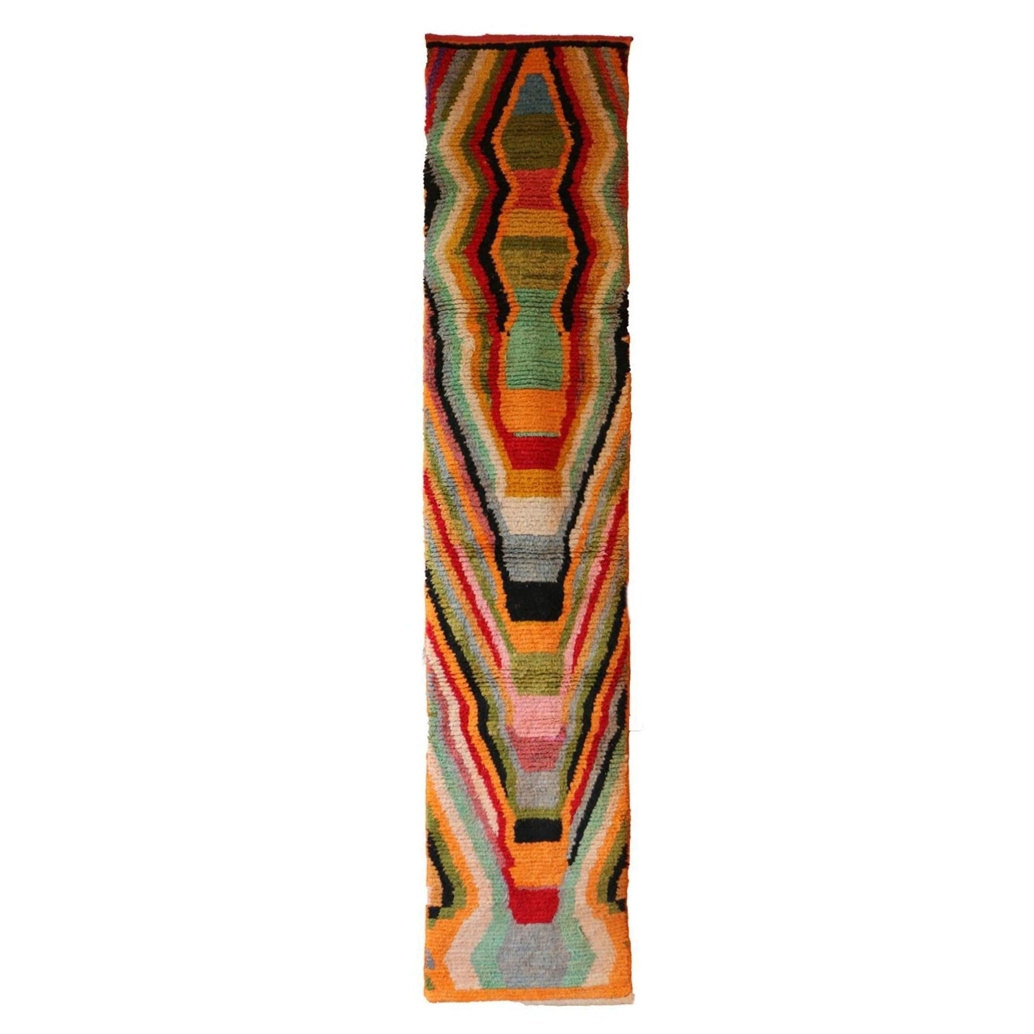 BERBERTEPPICH Teppichläufer aus reiner Wolle 250x 350 cm - Orange, Naturmaterialien (250/350cm) - AFK Living