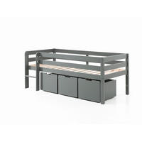 HOCHBETT PINO Grau 105x208x83 cm - Grau, Holz - FURNLUX