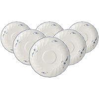 TEEUNTERTASSEN Vieux Luxembourg weiß-blau ø 15,8 cm 6er Set - Blau/Weiß, Keramik (15.8cm) - Villeroy & Boch
