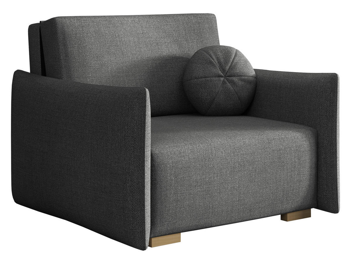 SCHLAFSOFA Viva Glov I - Naturfarben/Grau, Holz/Textil (104/85/98cm) - MIRJAN24