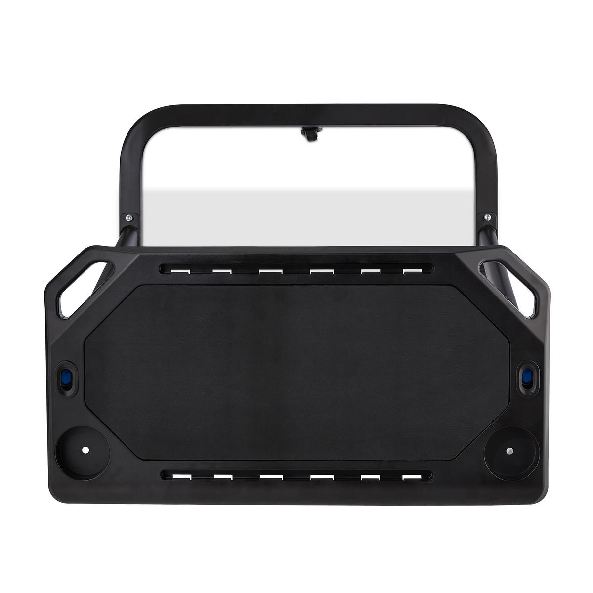 MULTIFUNKČNÝ pult - čierna, kov/plast (64.5/73.5/125cm) - Relaxdays