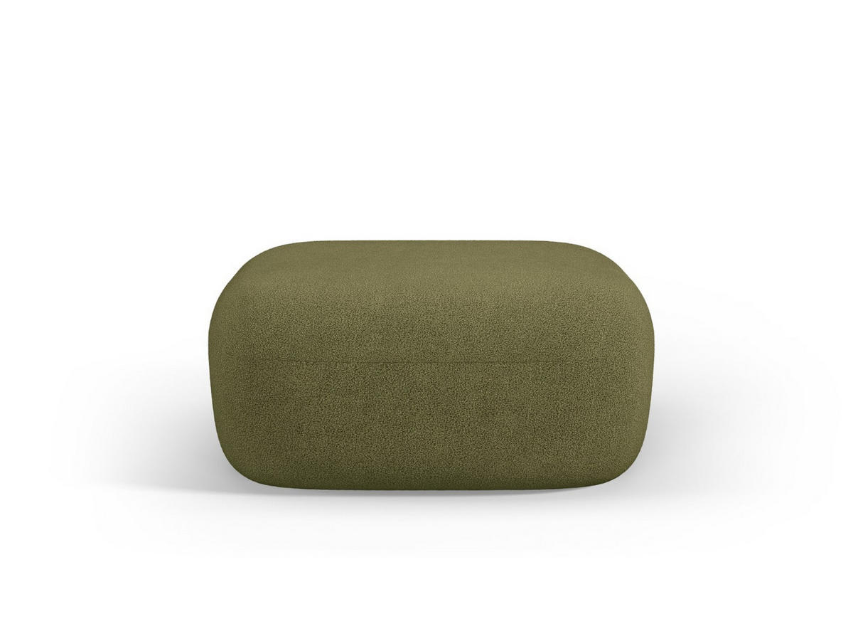 POUF Jenny aus Boucle grün - Grün, Textil (88/40/90cm) - Micadoni