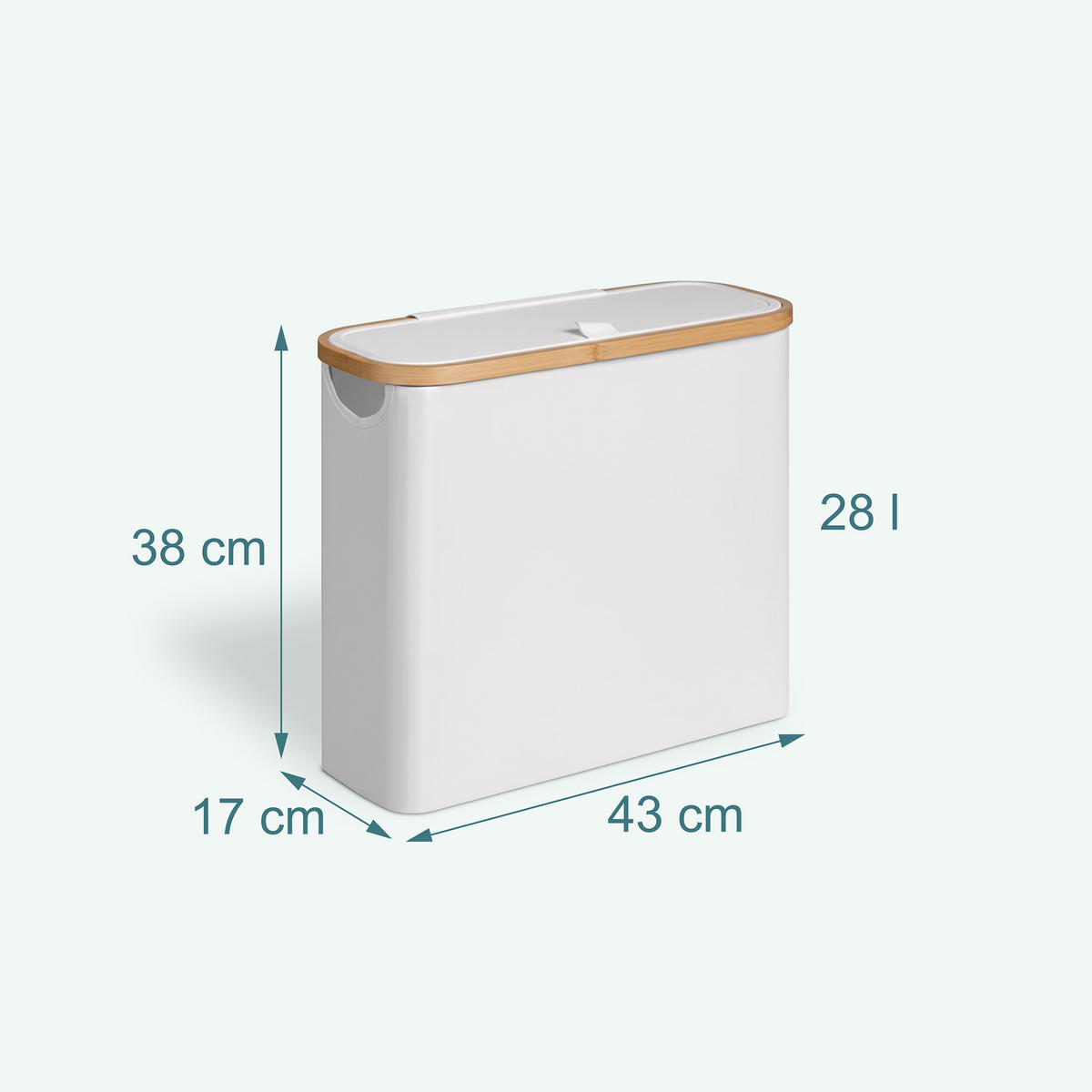 TOILETTENPAPIER-AUFBEWAHRUNG - Weiß, Holz/Textil (43/38/17cm) - Relaxdays