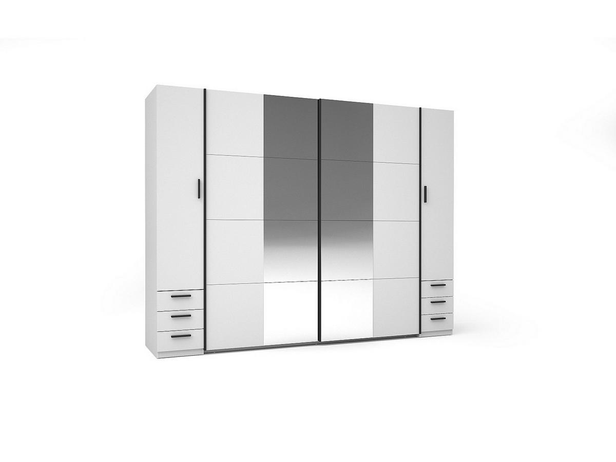 KLEIDERSCHRANK - 270 cm x 60.4 cm - holz - weiß Arvolia - Weiß, Holz (270/207.5/60.4cm) - Vente-Unique