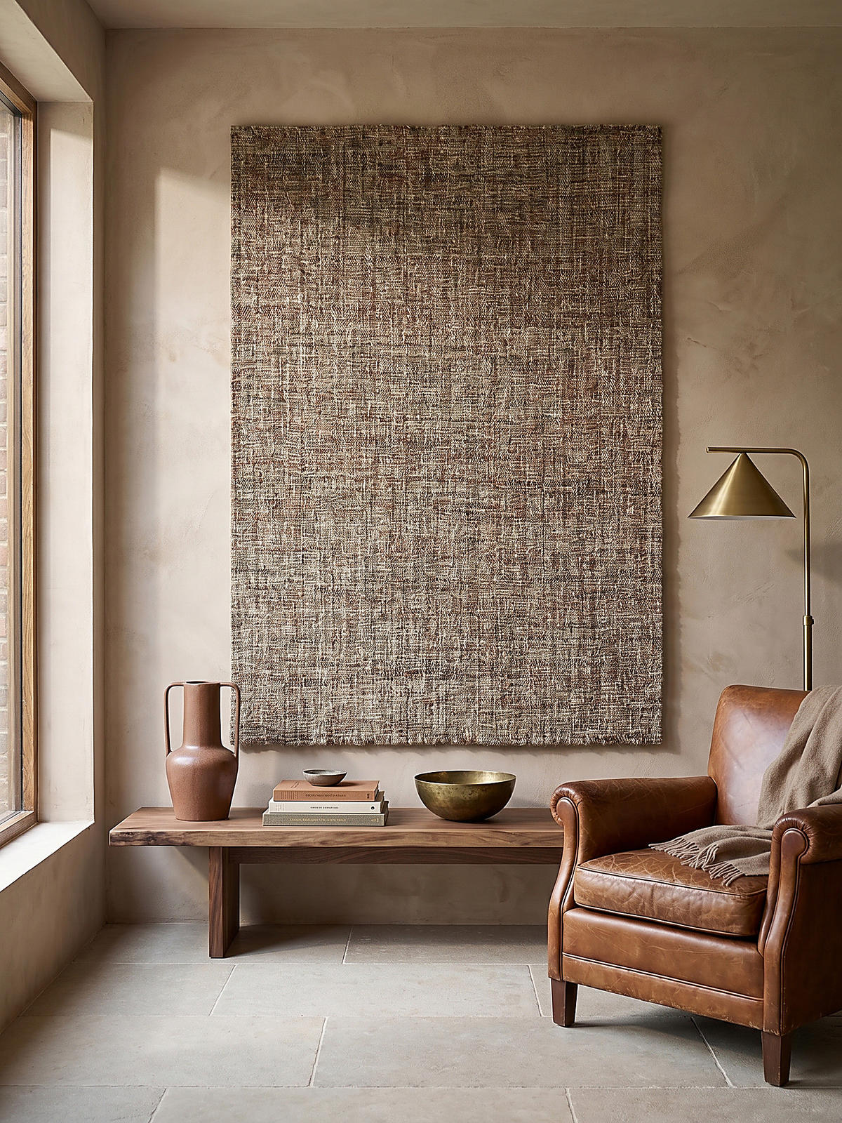 WOLLTEPPICH OTLEY, einfarbig, Terrakotta, 120 x 170 cm - Orange, Textil (170/120cm) - KADIMA DESIGN