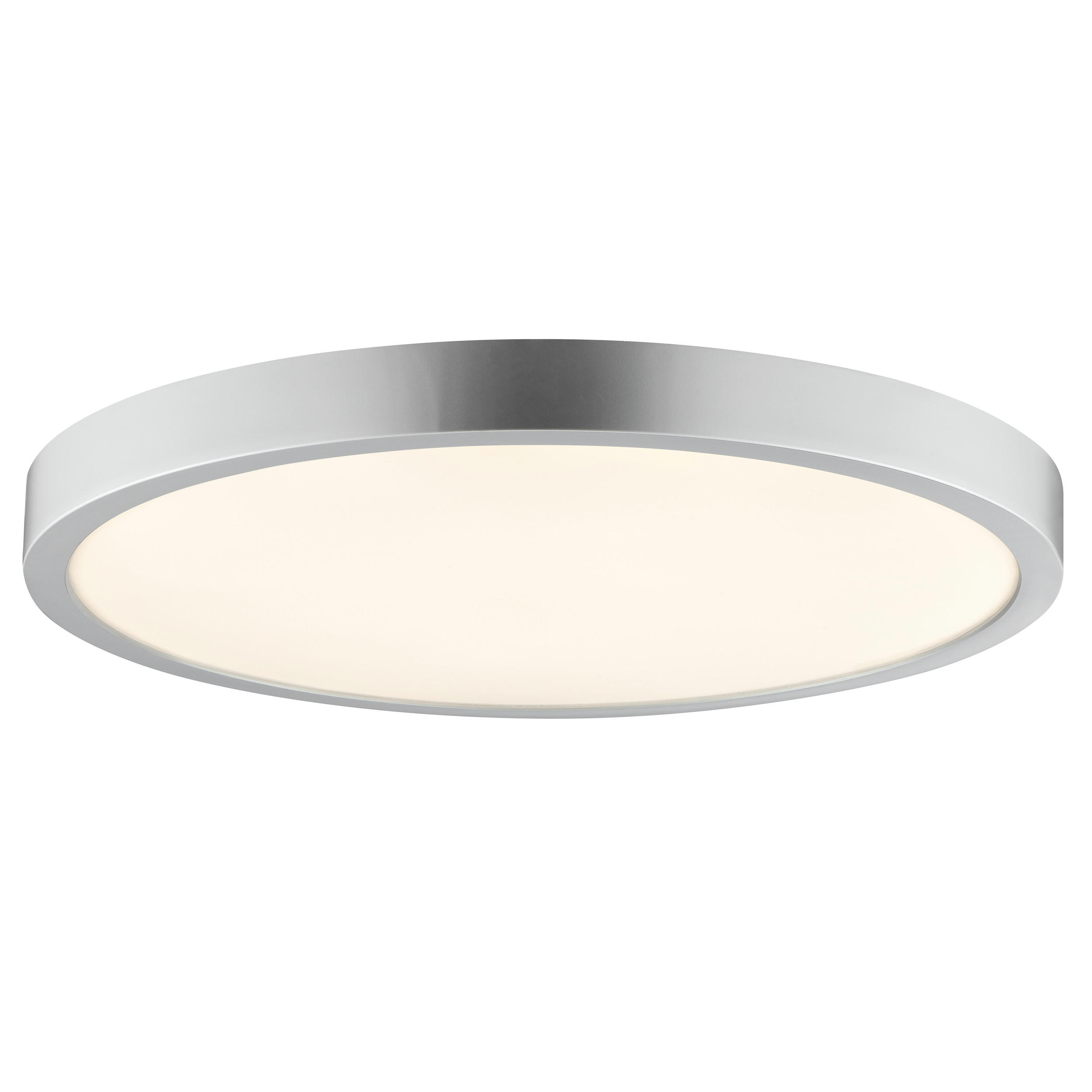 LED DECKENLEUCHTE Jade Silberfarben 37,5/37,5/3,1 cm - Silberfarben, Kunststoff (37.5/37.5/3.1cm) - Brilliant