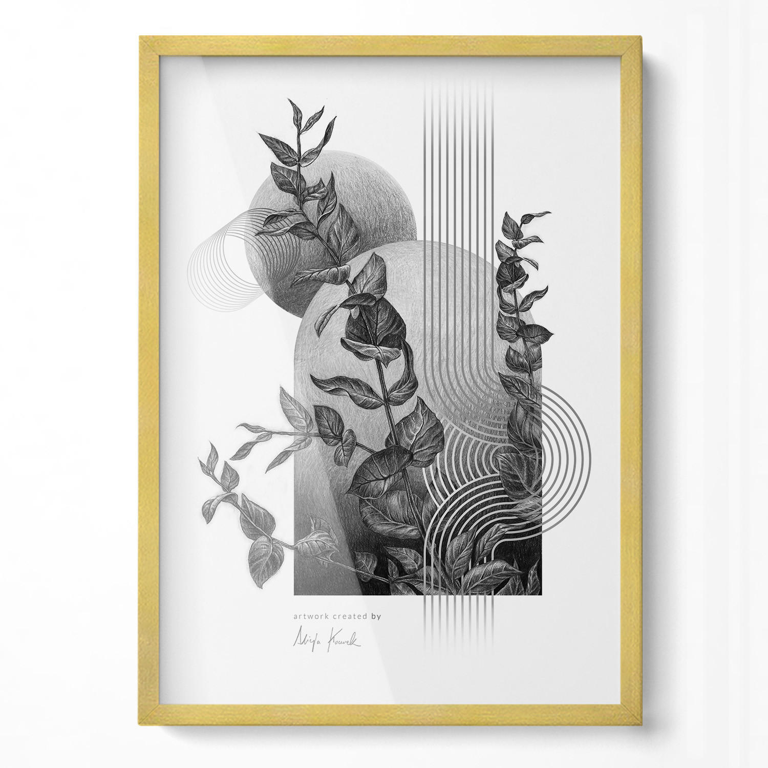 Wallfluent Bilderrahmen Silber 50x70x1.5 cm