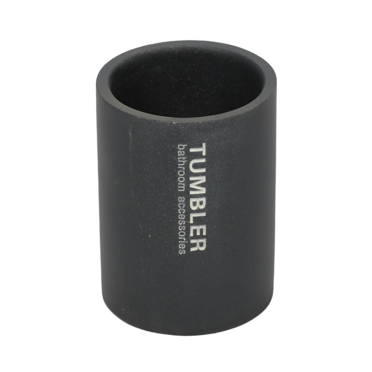 BECHER für Zahnbürsten Soap 7,5/7,5/10,5 cm - Schwarz, Kunststoff (7.5/10.5/7.5cm) - Berilo
