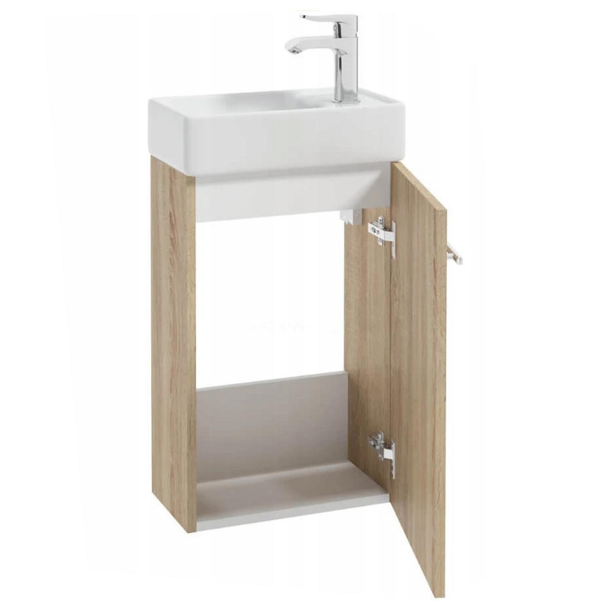 WASCHTISCHKOMBI 39cm mit Waschbecken + Armatur Sonoma-Eiche - Sonoma Eiche, Holzwerkstoff (39/60/21cm) - Stamar