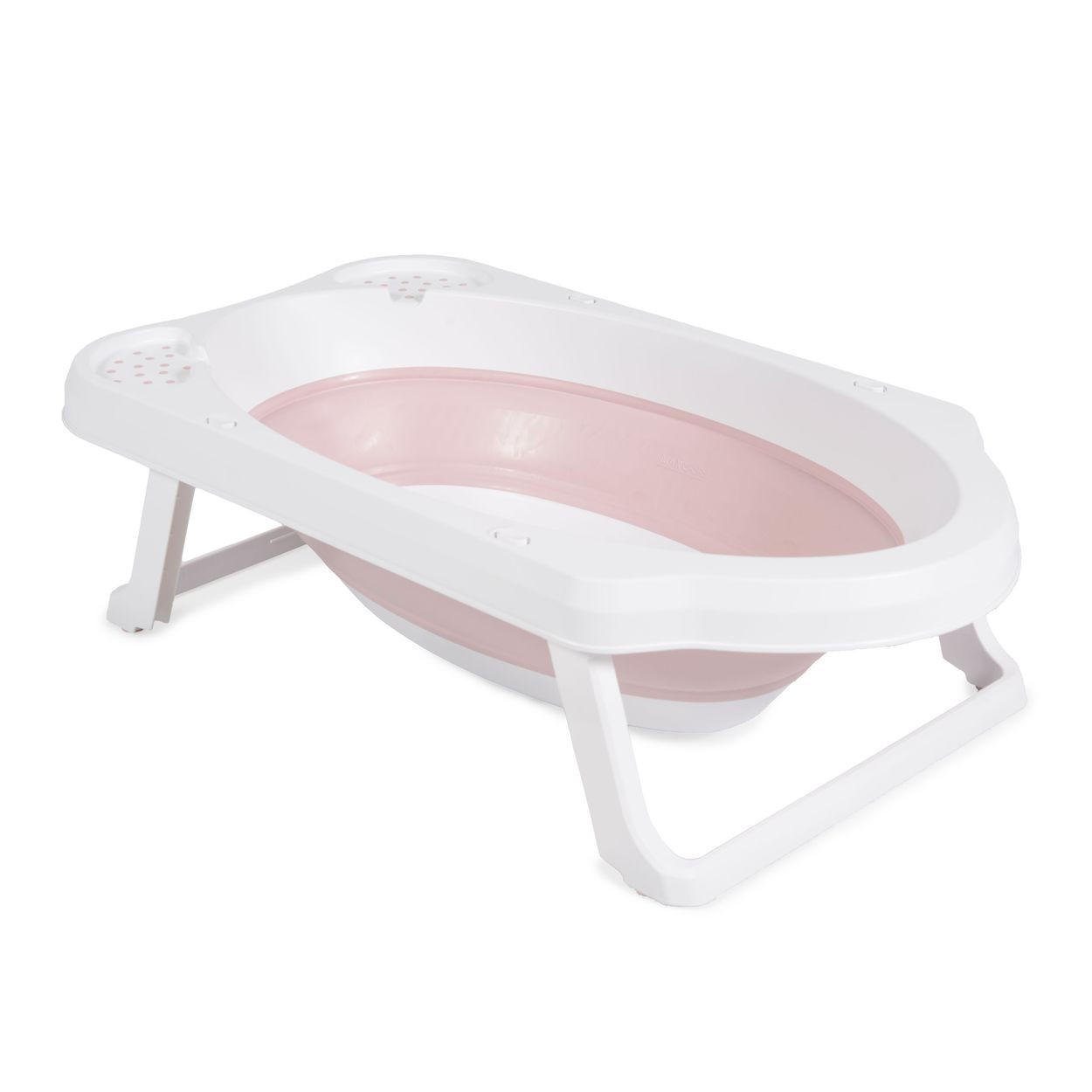 BABYBADEWANNE Maui rosa faltbar, 84 cm, Wasserablauf, Ablagefächer, Anti-Rutsch-Einsatz - Rosa, Kunststoff (48/84cm) - Cangaroo