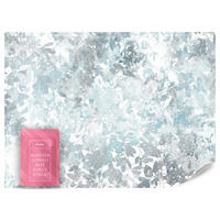 FOTOTAPETE für Wohnzimmer Blätter Abstraktion 200x140 - Blau/Weiß, Papier (200/140cm) - Muralo