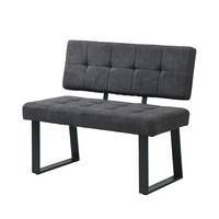 SITZBANK SIGFRID - Anthrazit, Metall (100/48/56cm) - B&D Home