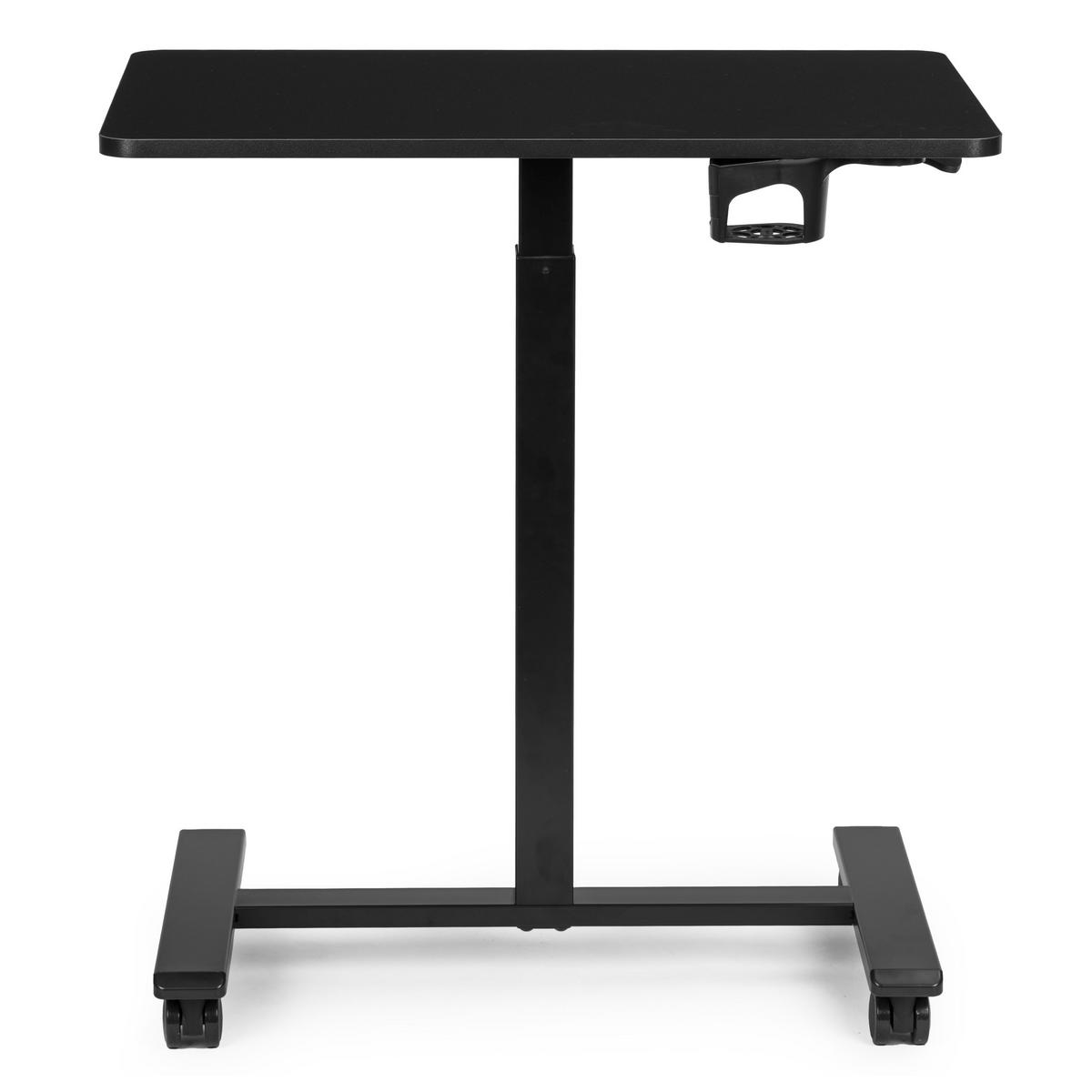 SCHREIBTISCH MILO Schwarz - Schwarz, Holzwerkstoff (48/70/71.5cm) - Mat-Haus