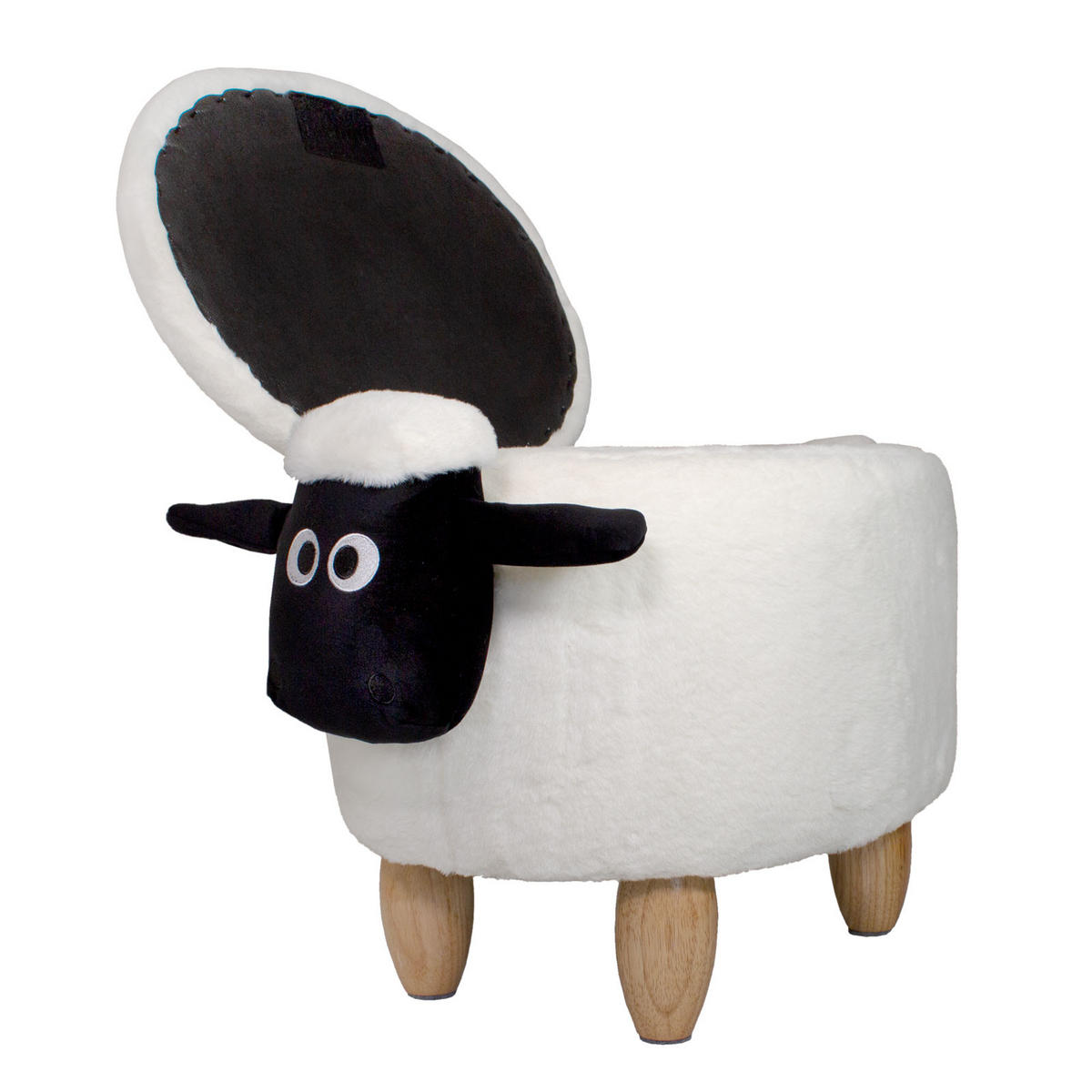 TIERHOCKER Schaf - Weiß, Textil (32/37/55cm) - SVITA