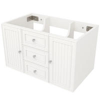 WASCHTISCHUNTERSCHRANK Weiß 78.5/46/46.8 cm hängend - Weiß, Holz (78.5/46.8/46cm) - PANGIVO