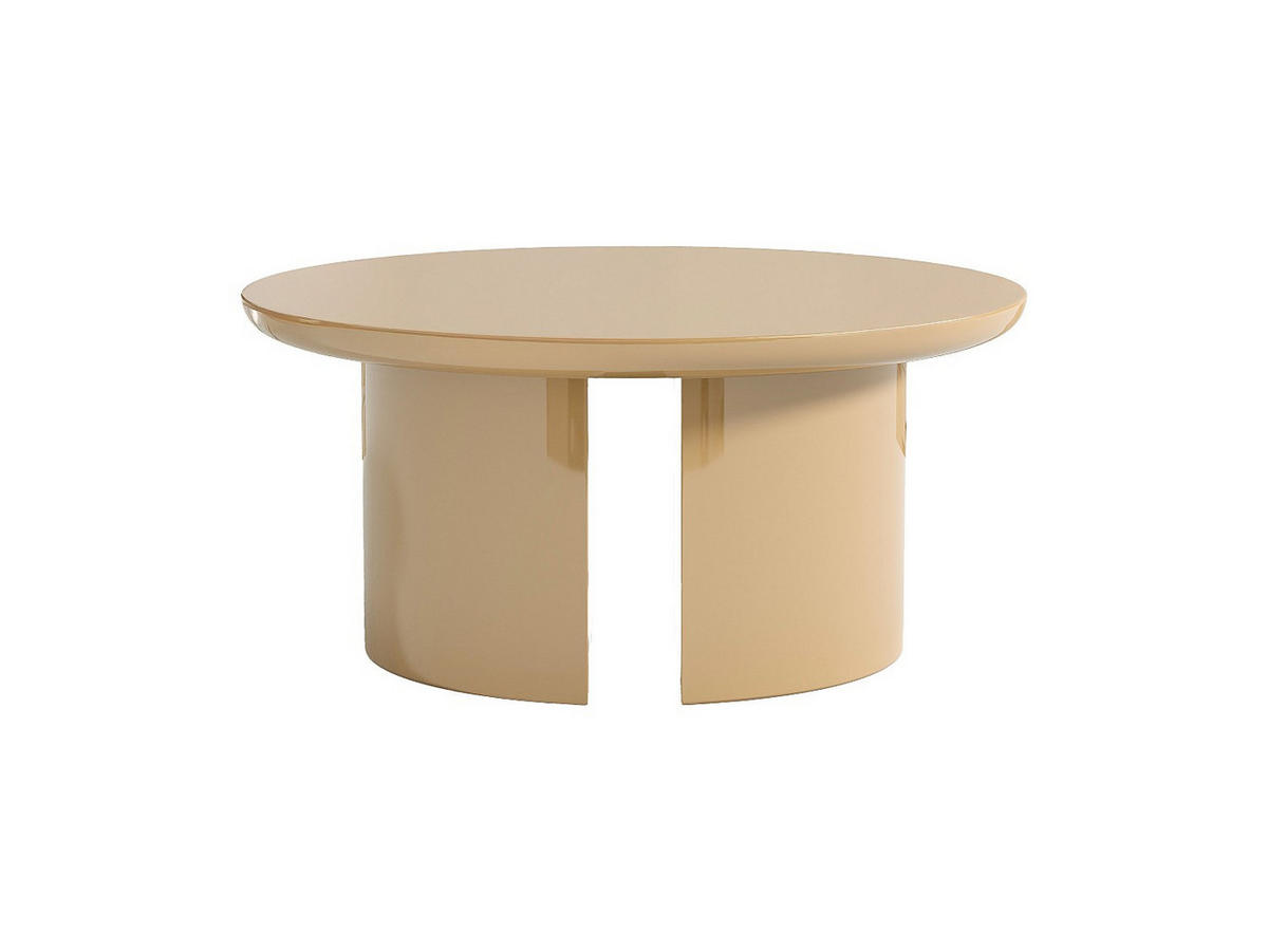 COUCHTISCH - 90 cm x 90 cm - holz - beige Derlali - Beige, Holz (90/90/40.5cm) - Vente-Unique
