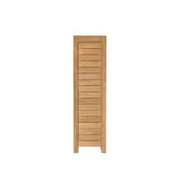 HOCHSCHRANK Minimalys Natur aus Teak - Naturfarben, Holz (50/180/55cm) - Tikamoon