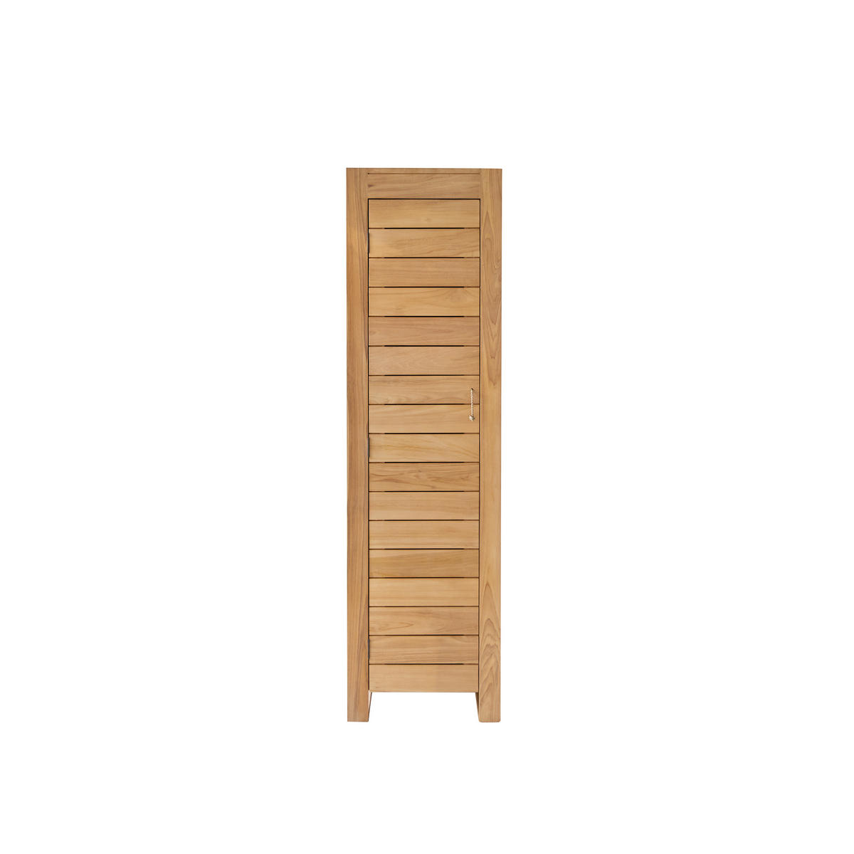 HOCHSCHRANK Minimalys Natur aus Teak - Naturfarben, Holz (50/180/55cm) - Tikamoon