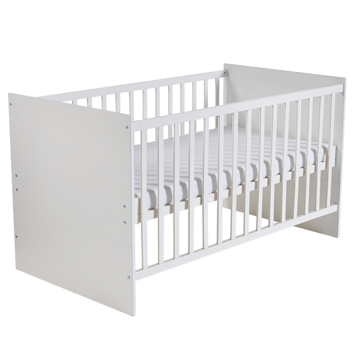 BABYZIMMER-SET Maren, mit schmaler Wickelkommode, 2-teilig - Weiß, Holzwerkstoff (76/80/142cm) - Roba