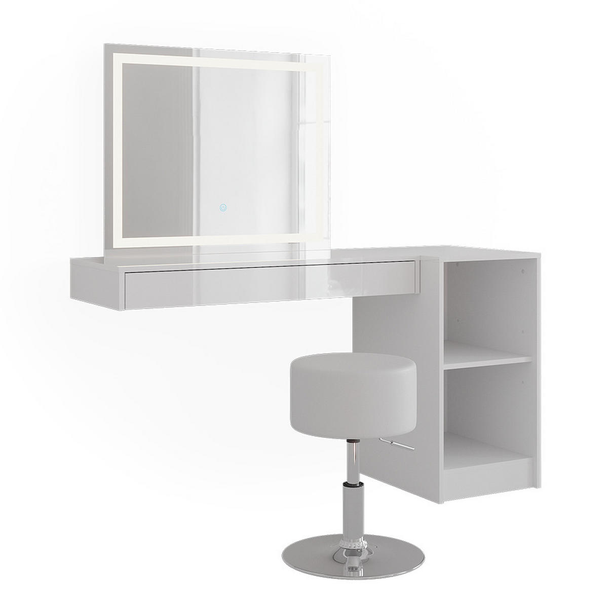 TOALETNÍ STOLEK Sherry Bílá - bílá, kompozitní dřevo (100/12/40.1cm) - Vicco