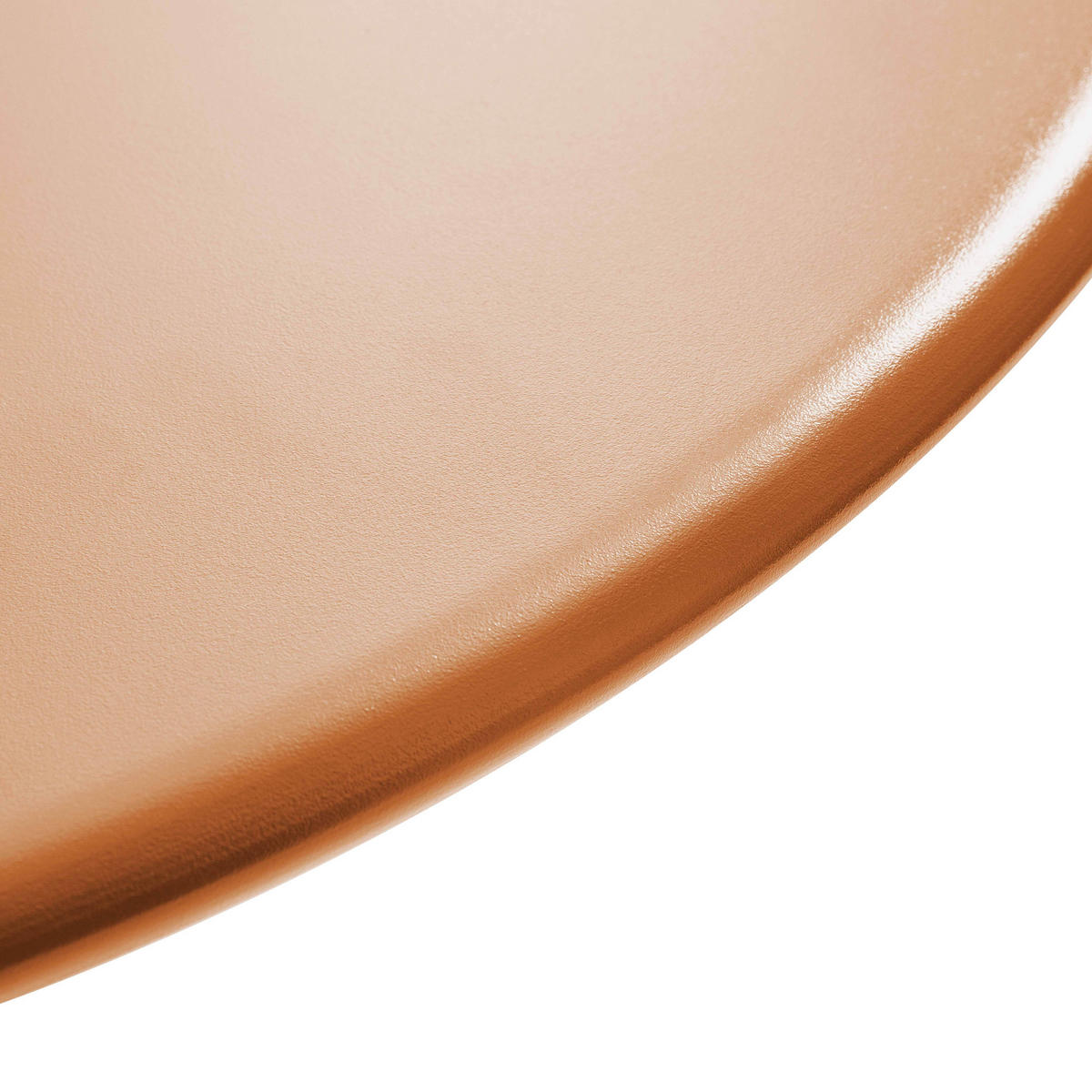 BISTROTISCH, Karamell - Braun, Metall (70/70/72cm) - Oviala