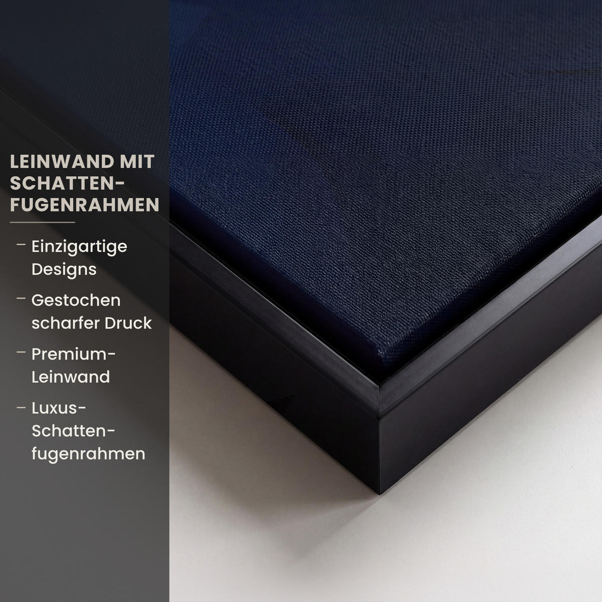 LEINWAND Bilder mit Rahmen - Meer - Fische - Bunt - Dynamisch - 50x50 - Hellblau, Textil (50/50cm) - MuchoWow