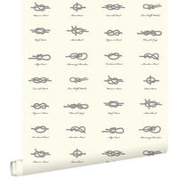 TAPETE Knoten 53 cm x 10.05 m - Braun, Papier (53/0.1cm) - ESTAhome