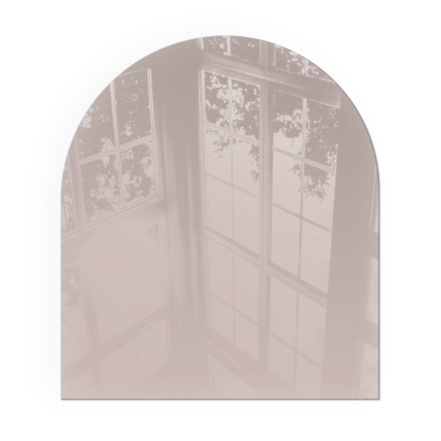 GLASPLATTE für Kamin 80x70 cm - Beige, Glas (80/70/0.4cm) - TULUP