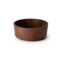 SERVIERSCHÜSSEL, Walnussholz, Ø 26 x 10.3 cm - Braun, Holz (26/10.3/26cm) - Continenta