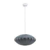 PENDELLEUCHTE Hugo Pd1 Bella - Weiß/Grau, Metall (50/50/25cm) - Paco Home