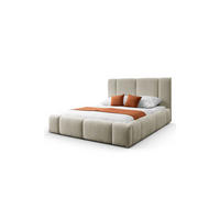 POLSTERBETT ELENA 180x200 cm Beige (Anthology 2), 34 Holzlatten, Kopfteil 108 cm - Beige, Textil (180/200cm) - Lookway