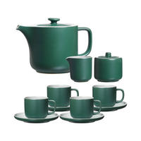 TEESERVICE Jasper grün 11er Set - Grün, Keramik (1/1/1cm) - Ritzenhoff Breker