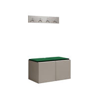 GARDEROBEN-SET Orion VI - Kaschmir/Grün, Holzwerkstoff/Kunststoff (84/42/46cm) - MIRJAN24