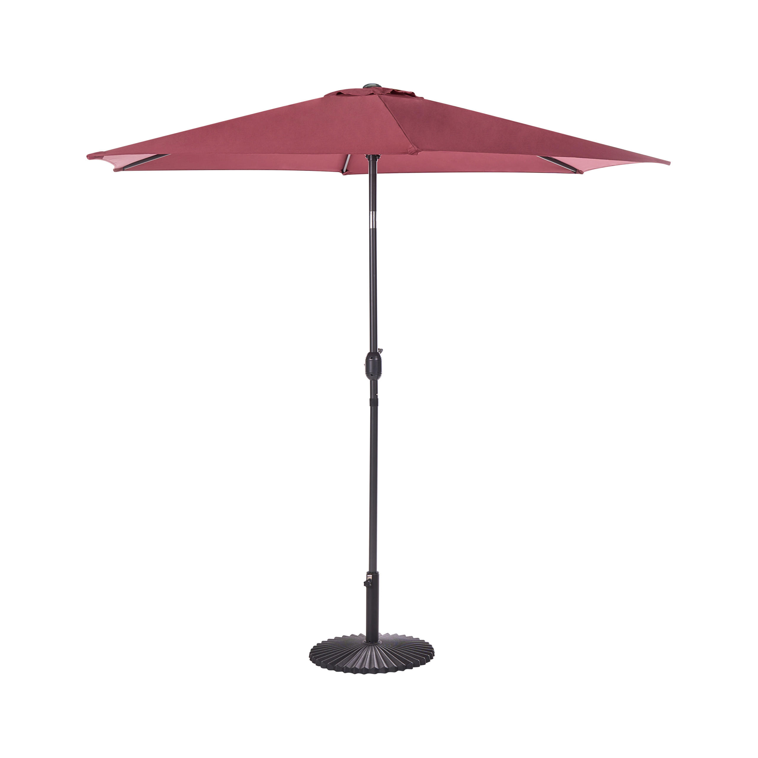 SUNCOBRAN 270 cm bordo crveni Varese - siva/crvena, tekstil (266/266cm) - Beliani