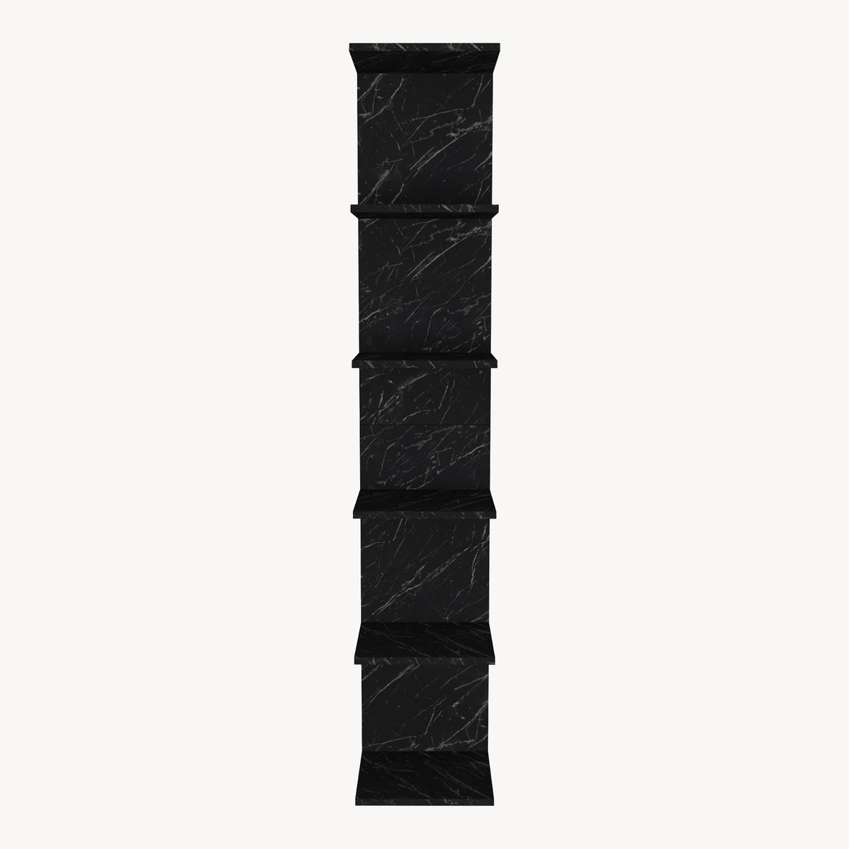 WANDREGAL Surahammar - Schwarz, Holzwerkstoff (34.5/180/31.5cm) - [en.casa]