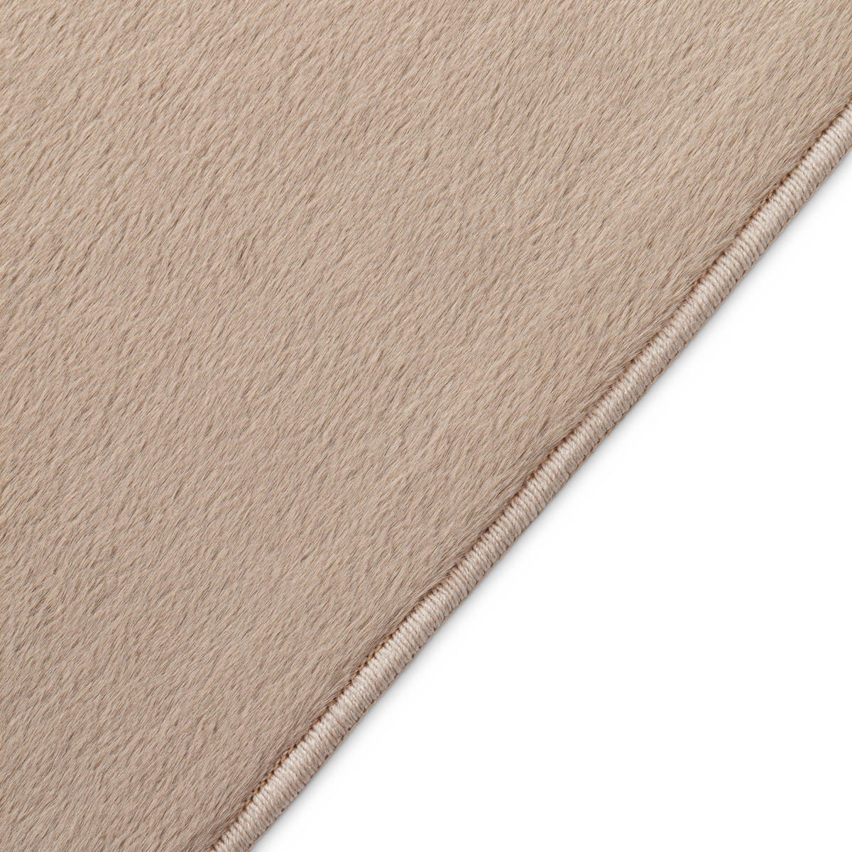 KURZFLORTEPPICH LUMI hellbraun kuschelweich waschbar 240/340 cm - Hellbraun, Textil (240/340cm) - Tapiso