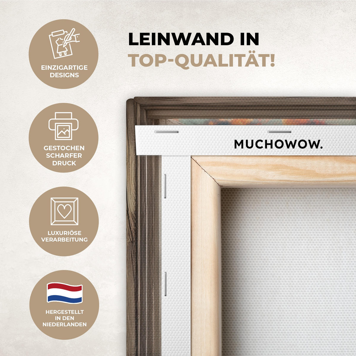 LEINWANDBILD Aussicht - Fenster - Leuchtturm - Sonnenuntergang - Strand Deko Schlafzimmer 30x20 cm - Dunkelorange, Textil (30/20cm) - MuchoWow