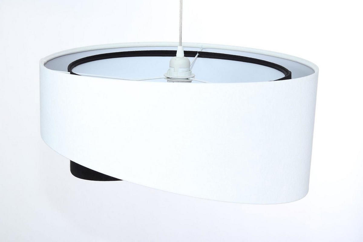 HÄNGELEUCHTE Schwarz 50/23 cm - Schwarz/Weiß, Kunststoff (50/1.3/23cm) - ONZENO
