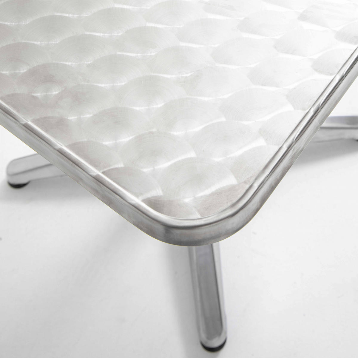 GARTENTISCH klappbar, Grau - Grau, Metall (70/70/73cm) - Oviala