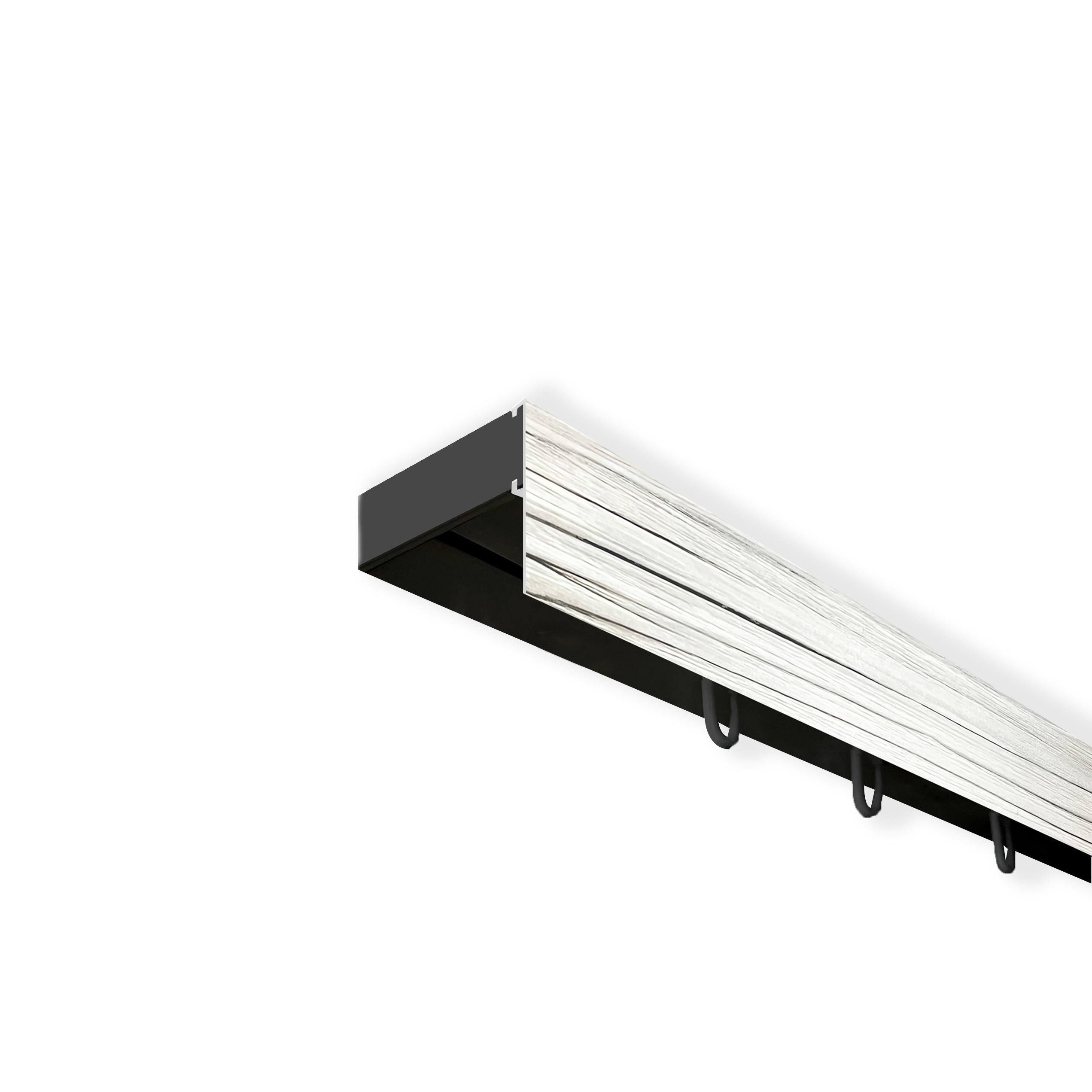 SN Deco Vorhangschiene Schwarz 4.7x1.7x580 cm