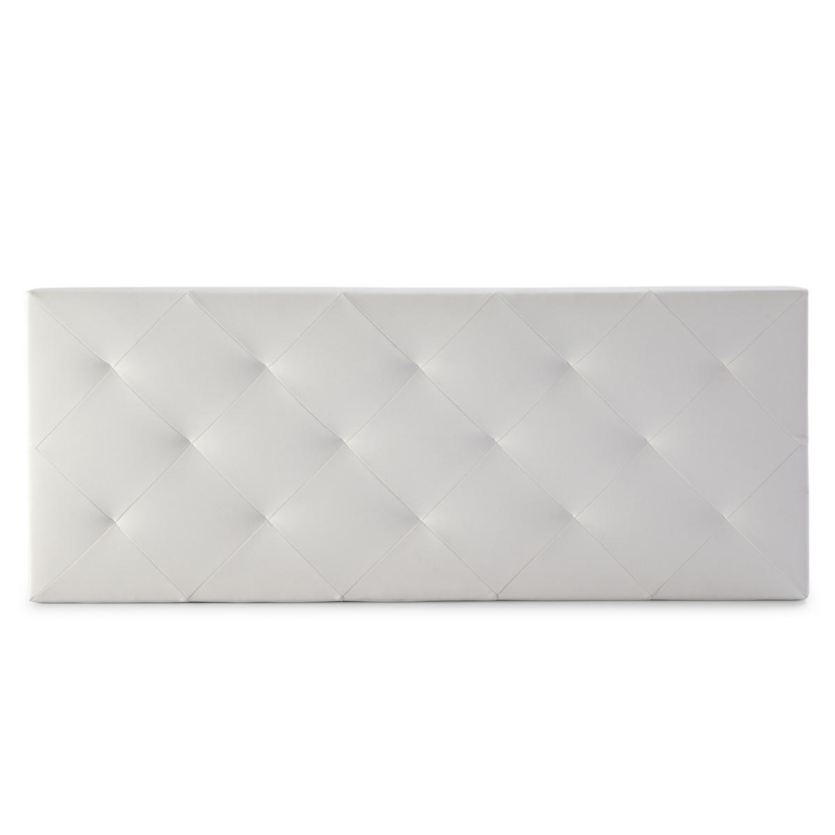 KOPFTEIL 140x60 cm Rombo Weiß - Weiß, Fell (8/60/140cm) - VS Venta-stock
