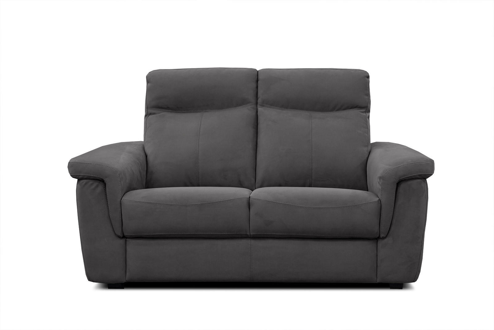 SOFA JONES 2-Sitzer, anthrazit - Anthrazit, Holzwerkstoff/Textil (166/102/99cm) - Courtois Laville