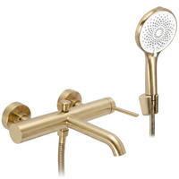 WANNENARMATUR Rea Rivo Brush Gold - Goldfarben, Metall (10/6/22.5cm) - REA