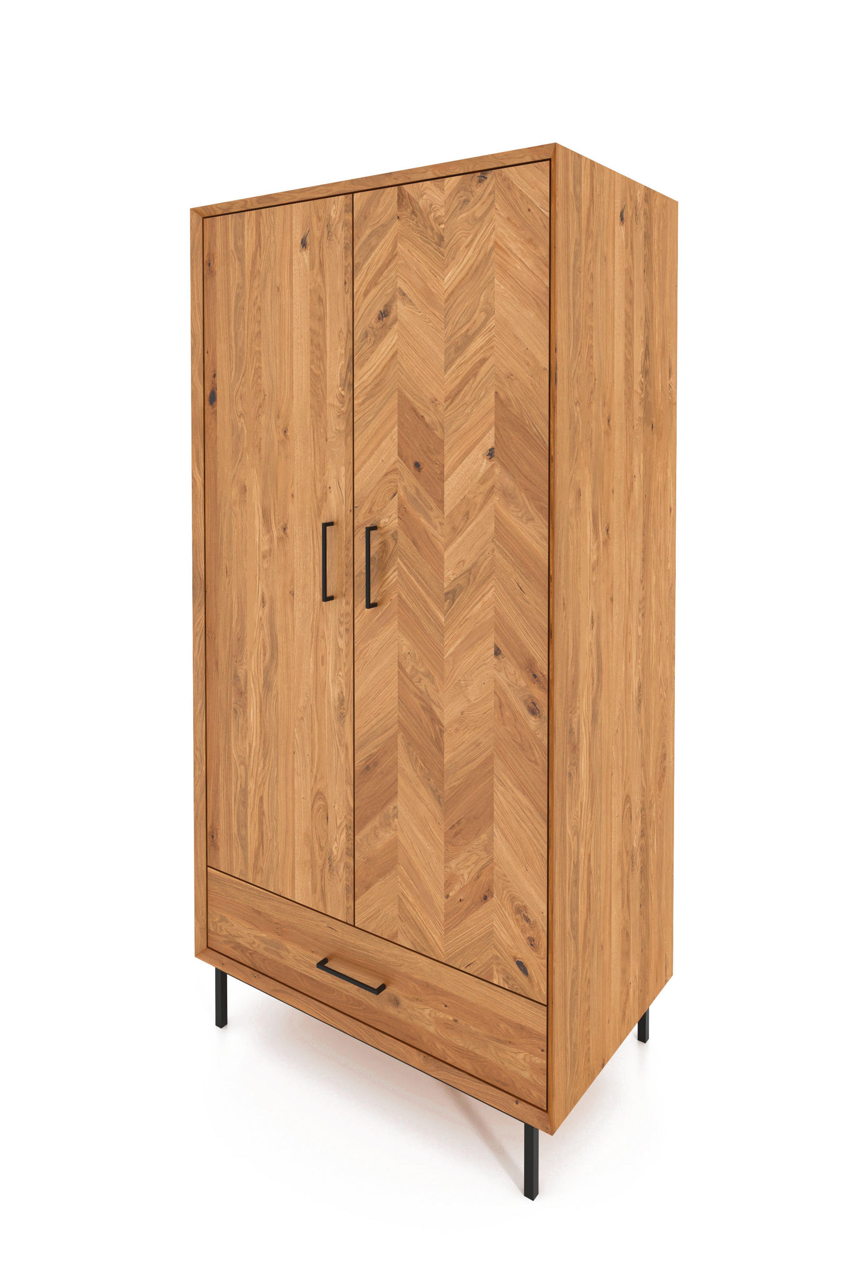byoak Kleiderschrank Wildeiche 97x196x45 cm