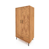 KLEIDERSCHRANK 2 TÜREN LEON Wildeiche - Wildeiche, Holz (97/196/45cm) - byoak
